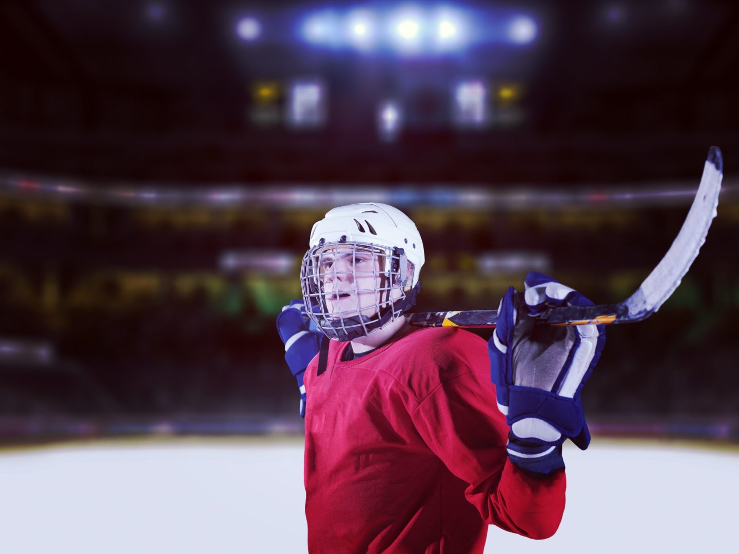hockey player portrait