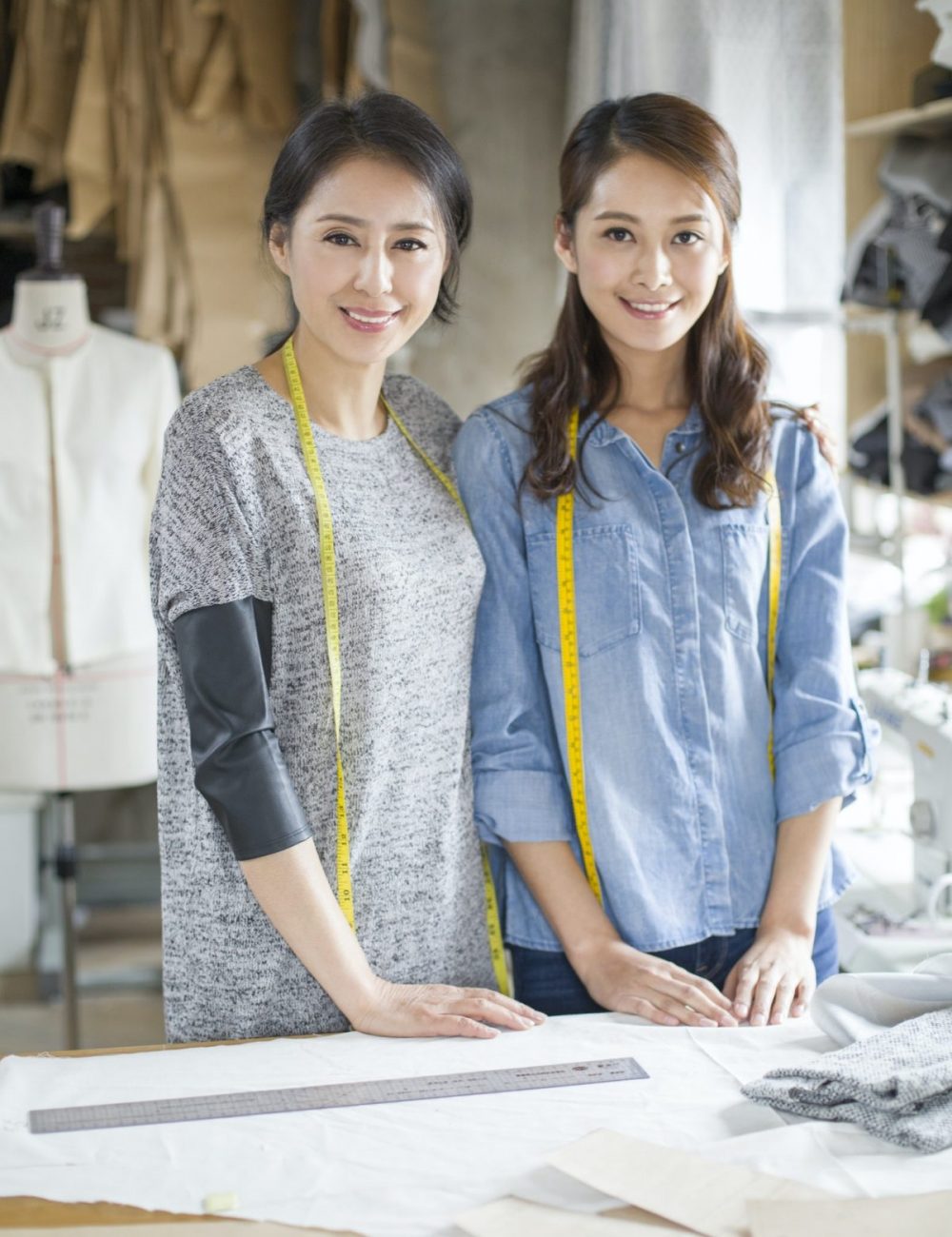 Two female fashion designers