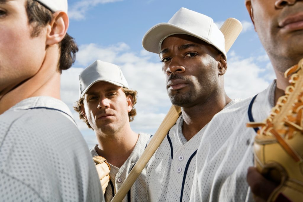 Portrait of a baseball team