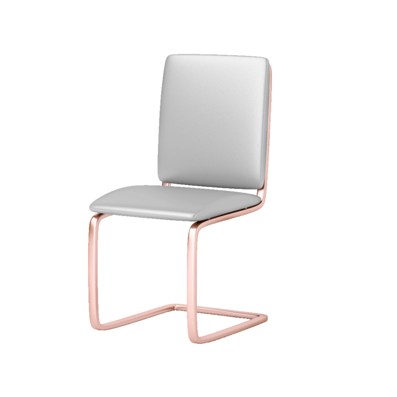 Leither Gray Leither Chair – Mebeland