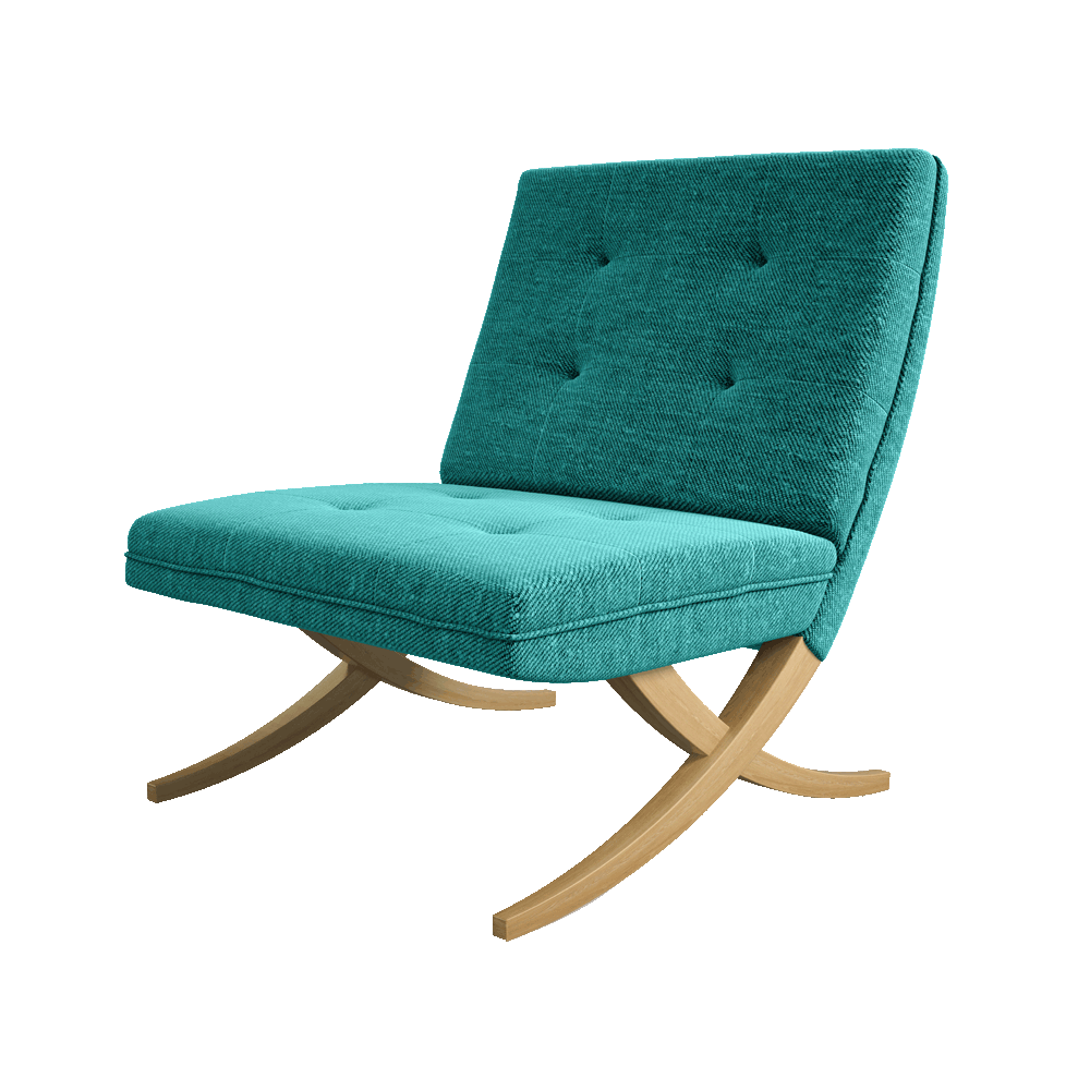 armchair-isolated-on-white-background-3d-rendering-P9MJ7CJ