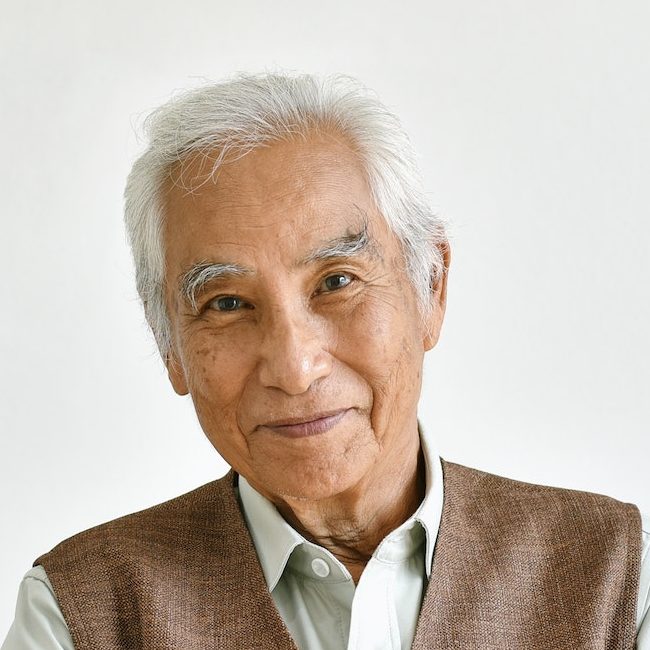 Asian senior old man