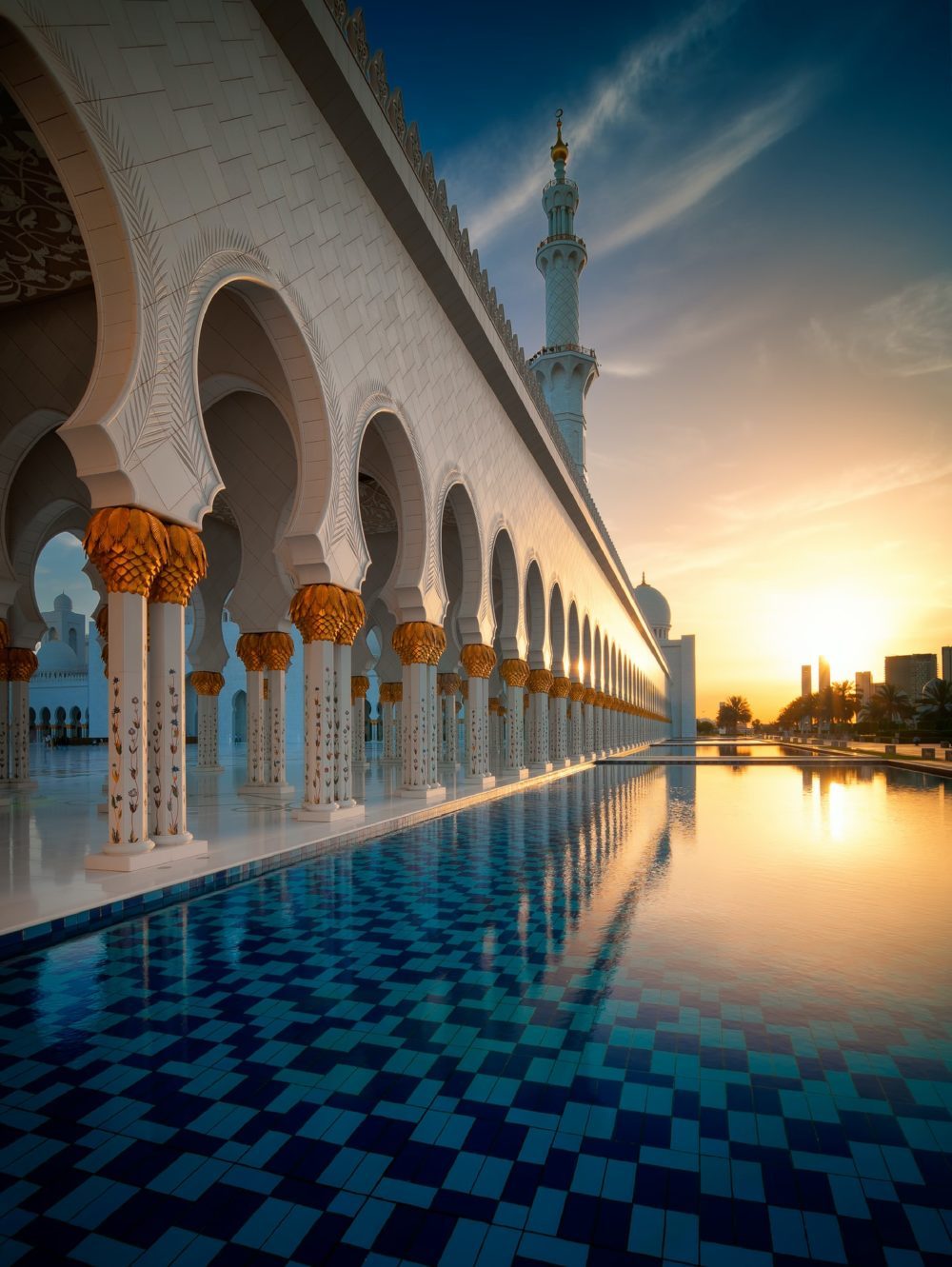 Sunset view at Mosque