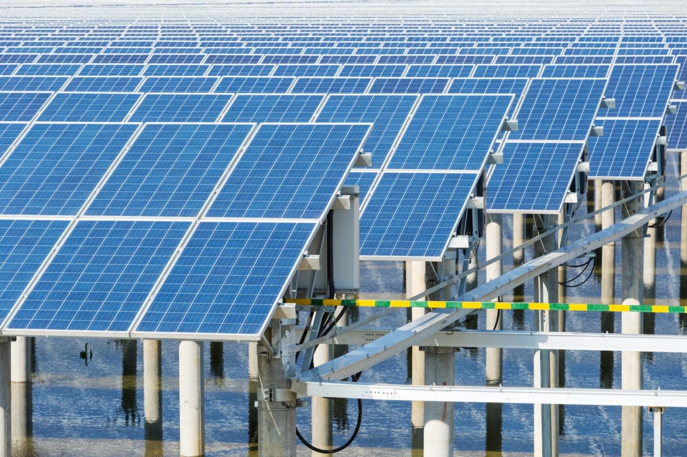 solar energy panels closeup